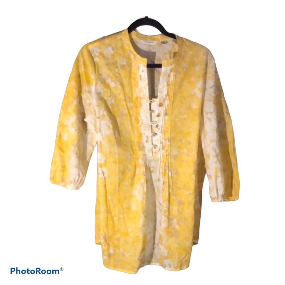 Liz Claiborne | Yellow Tunic Blouse